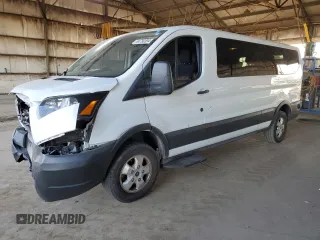 2019 Ford Transit Passenger XL with VIN 1FBZX2YM6KKB83292, listed as a Copart auction lot 84790394 with 45,005 mi miles and Salvage title. Bid and sale history available at DreamBid. Image 1.