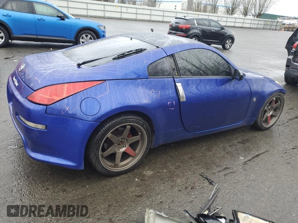 2004 Nissan 350Z Touring with VIN JN1AZ34E74T060432, listed as a Copart auction lot 45668685 with 92,913 mi miles and Salvage Title. Bid and sale history available at carsss.com. Image 3.