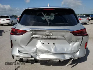 2019 Infiniti QX50 Luxe with VIN 3PCAJ5M19KF123138, listed as a Copart auction lot 61367315 with 117,826 mi miles and Salvage title. Bid and sale history available at DreamBid. Image 6.