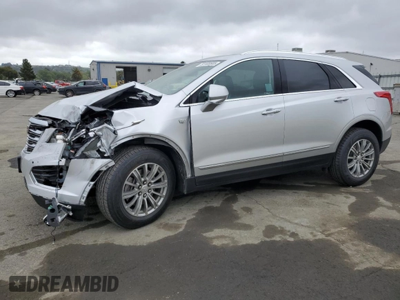 2017 Cadillac XT5 Luxury AWD with VIN 1GYKNDRS8HZ242106, listed as a Copart auction lot 53169585 with 38,432 mi miles and Salvage Title. Bid and sale history available at carsss.com. Image 1.
