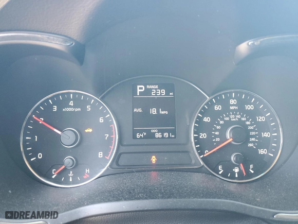 2017 Kia Forte LX with VIN 3KPFK4A76HE029500, listed as a Copart auction lot 47666495 with 86,191 mi miles and Salvage Title. Bid and sale history available at carsss.com. Image 9.