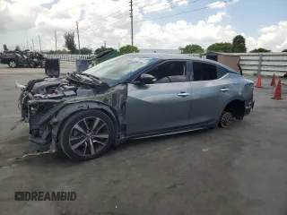 2021 Nissan Maxima SV with VIN 1N4AA6CV6MC509905, listed as a Copart auction lot 57339105 with 64,396 mi miles and Non repairable. Bid and sale history available at DreamBid. Image 1.