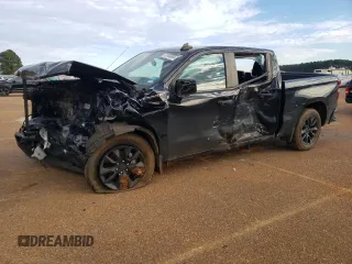 2020 Chevrolet Silverado 1500 Custom with VIN 1GCPWBEF5LZ256866, listed as a Copart auction lot 87490964 with 0 mi miles and Salvage Title. Bid and sale history available at carsss.com. Image 1.