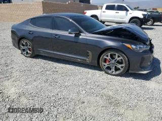 2021 Kia Stinger GT with VIN KNAE35LC6M6091744, listed as a Copart auction lot 69043364 with 44,319 mi miles and Salvage Title. Bid and sale history available at DreamBid. Image 4.