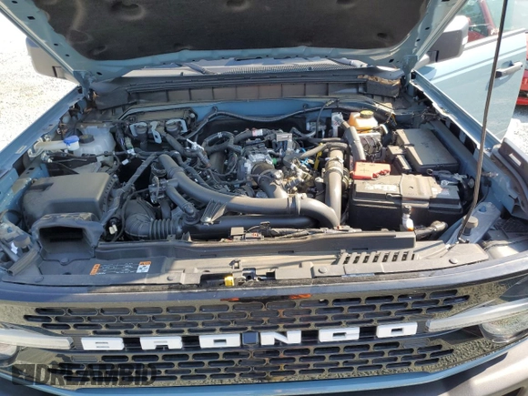 2023 Ford Bronco with VIN 1FMEE5DP7PLB67908, listed as a Copart auction lot 61641545 with 10,256 mi miles and Salvage title. Bid and sale history available at DreamBid. Image 11.