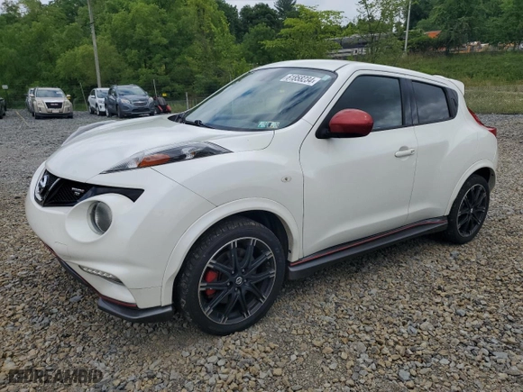 2014 Nissan Juke NISMO RS with VIN JN8DF5MV7ET150832, listed as a Copart auction lot 61858234 with 94,512 mi miles and Salvage Title. Bid and sale history available at carsss.com. Image 1.