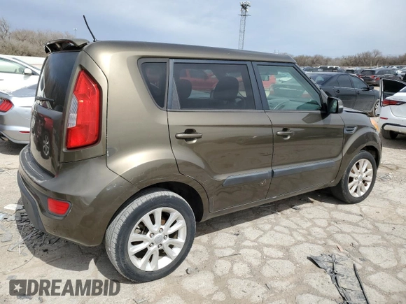 2012 Kia Soul + with VIN KNDJT2A66C7399955, listed as a Copart auction lot 48883605 with 125,822 mi miles and Clean Title. Bid and sale history available at carsss.com. Image 3.