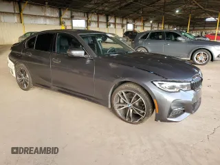 2020 BMW 3 Series 330i with VIN WBA5R1C02LFH52541, listed as a Copart auction lot 81815253 with 51,346 mi miles and Salvage Title. Bid and sale history available at carsss.com. Image 4.
