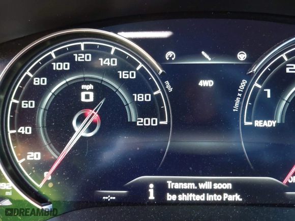2019 BMW M5 Competition with VIN WBSJF0C57KB285614, listed as a IAAI auction lot 39011419 with 1 mi miles. Bid and sale history available at carsss.com. Image 14.