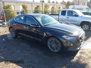 2019 Genesis G70 2.0T Advanced with VIN KMTG34LA0KU032218, listed as a IAAI auction lot 41527763 with 69,501 mi miles. Bid and sale history available at carsss.com. Image 1.