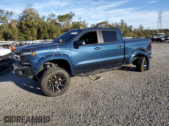 2021 Chevrolet Silverado 1500 RST with VIN 3GCPWDET9MG270708, listed as a Copart auction lot 87276814 with Not Provided miles and Salvage Title. Bid and sale history available at DreamBid. Image 1.