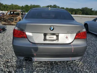 2007 BMW 5 Series 525i with VIN WBANE53507CY08060, listed as a Copart auction lot 53788985 with 156,355 mi miles and Salvage Title. Bid and sale history available at carsss.com. Image 6.