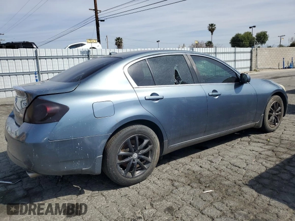 2008 Infiniti G35 with VIN JNKBV61E78M219788, listed as a Copart auction lot 48620814 with Not Provided miles and Salvage Title. Bid and sale history available at DreamBid. Image 3.