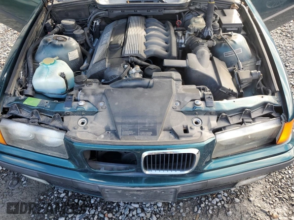 1997 BMW 3-Series 328IC with VIN WBABK8326VET96246, listed as a Copart auction lot 75040704 with 80,274 mi miles and Clean Title. Bid and sale history available at carsss.com. Image 11.