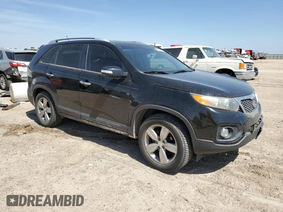 2013 Kia Sorento EX with VIN 5XYKU3A67DG362084, listed as a Copart auction lot 50075055 with 122,770 mi miles and Salvage Title. Bid and sale history available at DreamBid. Image 4.