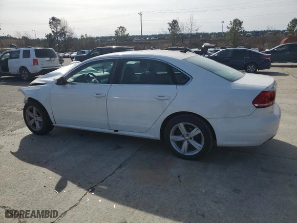 2013 Volkswagen Passat SE w/Sunroof with VIN 1VWBH7A33DC079409, listed as a Copart auction lot 45331415 with 0 mi miles and Salvage Title. Bid and sale history available at carsss.com. Image 2.