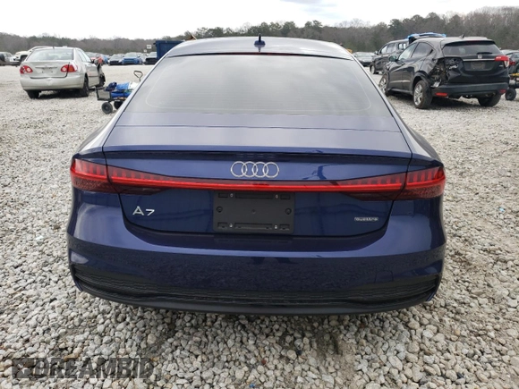 2021 Audi A7 Premium Plus with VIN WAUU2AF2XMN033362, listed as a Copart auction lot 44104065 with 11,708 mi miles and Salvage Title. Bid and sale history available at carsss.com. Image 6.
