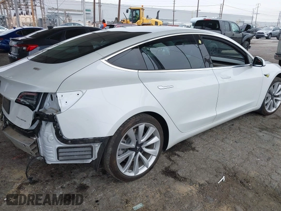 2020 Tesla Model 3 Long Range with VIN 5YJ3E1EB5LF801530, listed as a IAAI auction lot 41682050 with 65,743 mi miles. Bid and sale history available at carsss.com. Image 4.