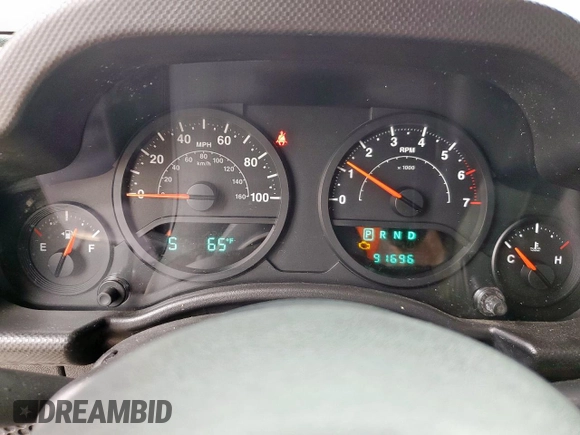 2008 Jeep Wrangler Unlimited X with VIN 1J4GA39158L569665, listed as a Copart auction lot 55475135 with 91,696 mi miles and Clean Title. Bid and sale history available at DreamBid. Image 9.