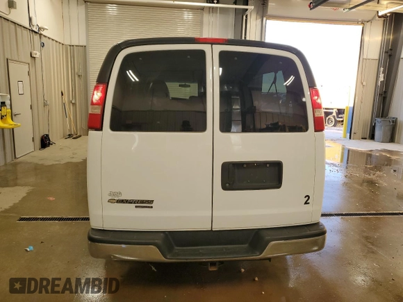 2013 Chevrolet Express Passenger LT with VIN 1GAZG1FG5D1118406, listed as a Copart auction lot 81705434 with 87,326 mi miles and Salvage title. Bid and sale history available at DreamBid. Image 6.