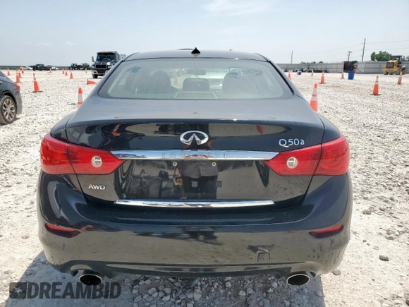 2015 Infiniti Q50 z VIN JN1BV7AR4FM423894, wystawiony jako Copart lot #57297595 z przebiegiem 82 593 mil mil oraz Szkoda całkowita • Salvage title. Historia ofert i sprzedaży dostępna na DreamBid. Obrazek 6.