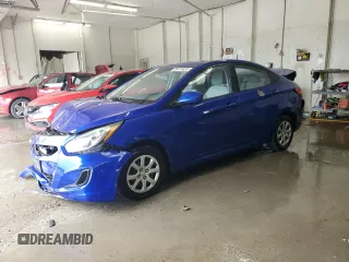 2012 Hyundai Accent GLS z VIN KMHCT4AE0CU131606, wystawiony jako Copart lot #58474835 z przebiegiem 70 778 mil mil oraz Szkoda całkowita • Salvage title. Historia ofert i sprzedaży dostępna na DreamBid. Obrazek 1.