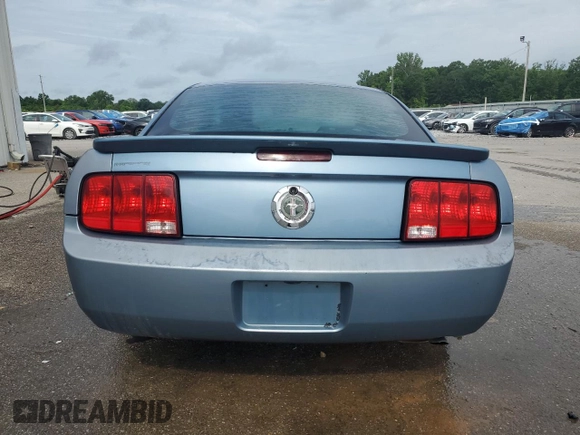 2007 Ford Mustang Deluxe with VIN 1ZVFT80N475294220, listed as a Copart auction lot 57589535 with 233,160 mi miles and Salvage title. Bid and sale history available at DreamBid. Image 6.
