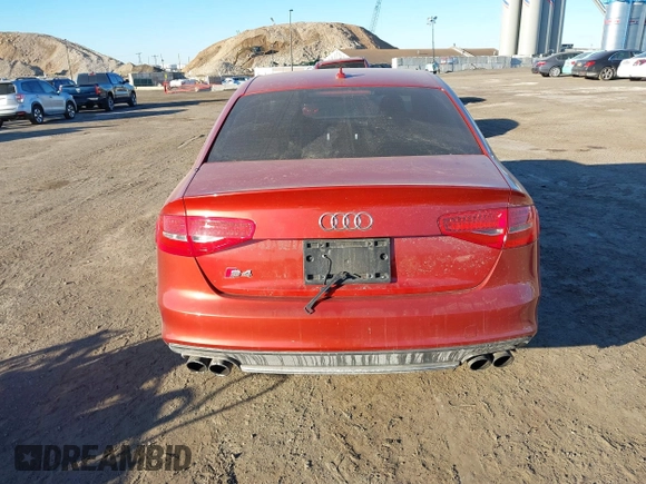 2014 Audi S4 Premium Plus with VIN WAUDGAFL3EA078839, listed as a IAAI auction lot 41428351 with 55,582 mi miles. Bid and sale history available at carsss.com. Image 16.