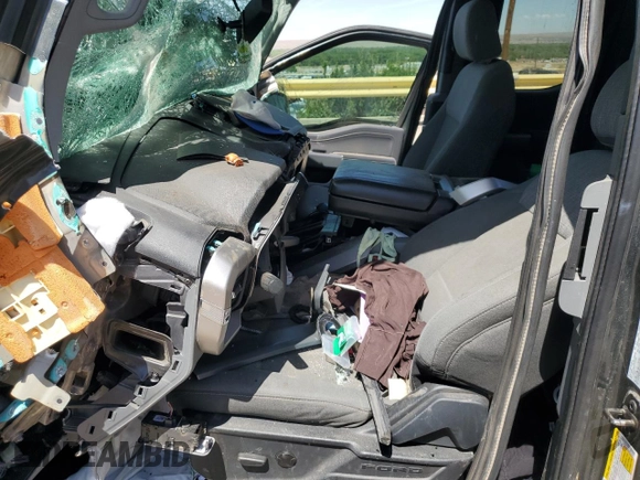 2021 Ford F-150 XL with VIN 1FTFX1E56MKE66445, listed as a Copart auction lot 58535595 with Not provided miles and Salvage title. Bid and sale history available at DreamBid. Image 7.