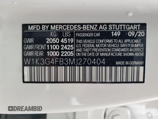 2021 Mercedes-Benz A 220 z VIN W1K3G4FB3MJ270404, wystawiony jako Copart lot #57637575 z przebiegiem 23 708 mil mil oraz Szkody całkowita. Historia ofert i sprzedaży dostępna na DreamBid. Obrazek 12.