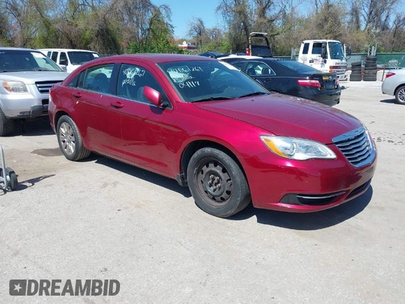 2014 Chrysler 200 LX with VIN 1C3CCBAB6EN211685, listed as a IAAI auction lot 42061267 with 178,834 mi miles. Bid and sale history available at carsss.com. Image 1.