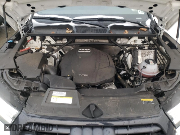 2020 Audi Q5 Premium with VIN WA1ANAFY5L2091293, listed as a Copart auction lot 44263385 with 45,383 mi miles and Salvage Title. Bid and sale history available at carsss.com. Image 12.