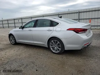 2018 Genesis G80 3.8L with VIN KMHGN4JE2JU243154, listed as a Copart auction lot 73503304 with 41,914 mi miles and Salvage Title. Bid and sale history available at carsss.com. Image 2.