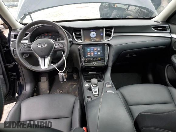 2019 Infiniti QX50 LUXE with VIN 3PCAJ5M30KF116984, listed as a Copart auction lot 44524413 with 52,745 mi miles. Bid and sale history available at carsss.com. Image 8.