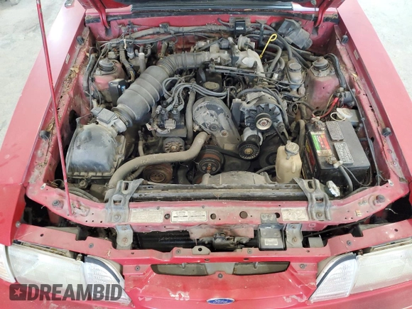 1993 Ford Mustang z VIN 1FACP44M6PF147837, wystawiony jako Copart lot #53289953 z przebiegiem 67 145 mil mil oraz Nie do naprawy • Non repairable. Historia ofert i sprzedaży dostępna na DreamBid. Obrazek 11.
