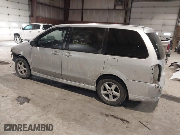 2005 Mazda MPV LX with VIN JM3LW28A350543216, listed as a IAAI auction lot 41417804 with 199,851 mi miles. Bid and sale history available at carsss.com. Image 3.