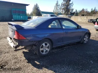 2001 Honda Civic EX with VIN 1HGEM22961L119335, listed as a Copart auction lot 46920775 with 257,675 mi miles and Salvage Title. Bid and sale history available at carsss.com. Image 3.