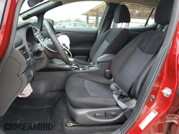 2023 Nissan LEAF SV Plus with VIN 1N4CZ1CV4PC555628, listed as a Copart auction lot 61274595 with 28,424 mi miles and Salvage title. Bid and sale history available at DreamBid. Image 7.