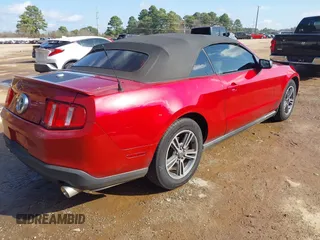 2012 Ford Mustang V6 with VIN 1ZVBP8EM4C5212726, listed as a IAAI auction lot 41509724 with 206,244 mi miles and . Bid and sale history available at carsss.com. Image 4.