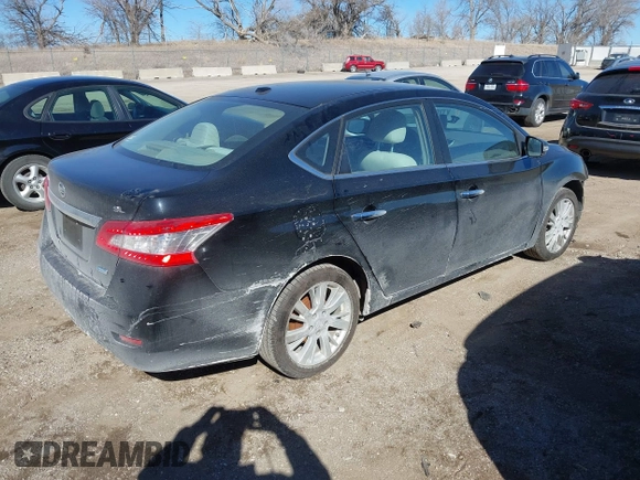 2013 Nissan Sentra SV with VIN 3N1AB7AP4DL668429, listed as a IAAI auction lot 41696036 with 92,691 mi miles. Bid and sale history available at carsss.com. Image 4.