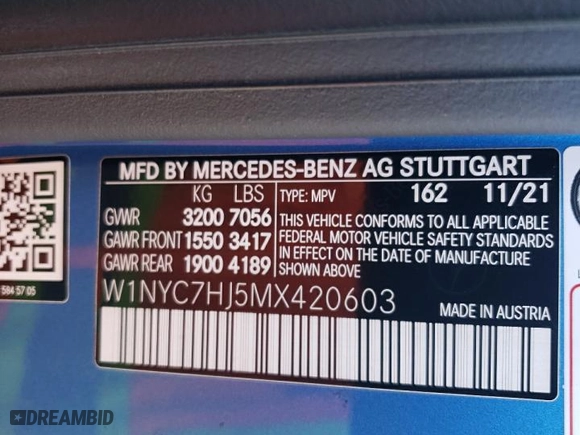 2021 Mercedes-Benz G-Class AMG G 63 with VIN W1NYC7HJ5MX420603, listed as a Copart auction lot 74818134 with 11,648 mi miles and Salvage Title. Bid and sale history available at carsss.com. Image 16.