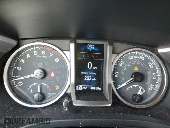 2022 Toyota Tacoma SR with VIN 3TYAX5GN5NT050626, listed as a Copart auction lot 60263535 with 40,950 mi miles and Salvage title. Bid and sale history available at DreamBid. Image 9.