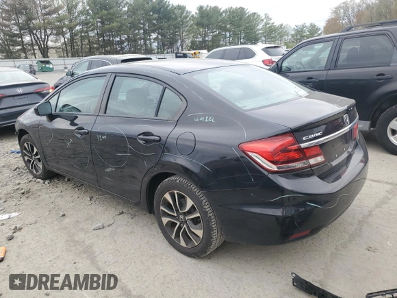 2014 Honda Civic Sedan EX with VIN 19XFB2F82EE264963, listed as a Copart auction lot 53520775 with 0 mi miles and Salvage Title. Bid and sale history available at carsss.com. Image 2.