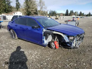 2023 Acura TLX Type S with VIN 19UUB7F06PA001753, listed as a Copart auction lot 48762215 with 30,879 mi miles and Salvage Title. Bid and sale history available at carsss.com. Image 4.