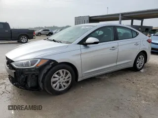 2017 Hyundai Elantra SE with VIN KMHD74LF4HU384840, listed as a Copart auction lot 59862125 with 81,313 mi miles and Salvage title. Bid and sale history available at DreamBid. Image 1.