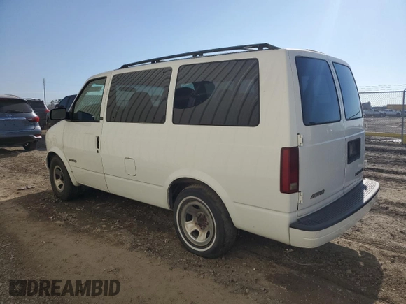 2002 Chevrolet Astro with VIN 1GNDM19X02B127681, listed as a Copart auction lot 80593644 with 182,431 mi miles and Clean Title. Bid and sale history available at carsss.com. Image 2.