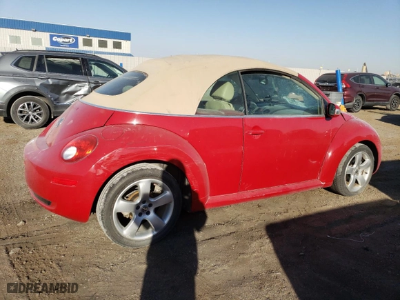 2006 Volkswagen New Beetle Convertible with VIN 3VWSF31Y26M322395, listed as a Copart auction lot 74772444 with 116,090 mi miles and Salvage Title. Bid and sale history available at carsss.com. Image 3.