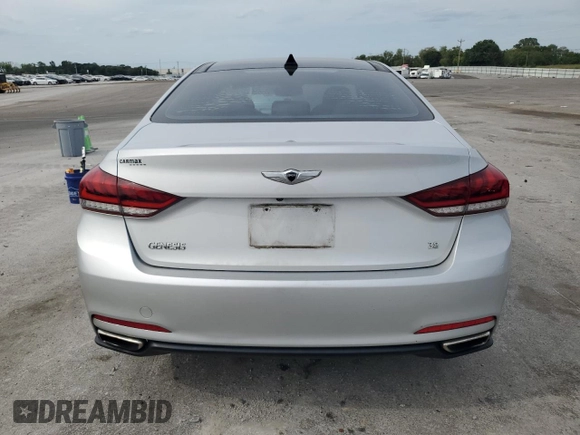 2016 Hyundai Genesis 3.8L with VIN KMHGN4JE5GU132610, listed as a Copart auction lot 67592854 with 80,424 mi miles and Salvage Title. Bid and sale history available at carsss.com. Image 6.