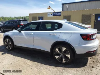 2023 Polestar 2 with VIN YSMEG3KA7PL157109, listed as a Copart auction lot 53886105 with 62,222 mi miles and Clean Title. Bid and sale history available at carsss.com. Image 2.