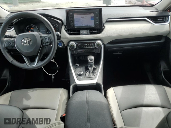 2022 Toyota RAV4 Hybrid XLE Premium with VIN 4T3B6RFV5NU074838, listed as a Copart auction lot 56697215 with 61,309 mi miles and Salvage title. Bid and sale history available at DreamBid. Image 8.